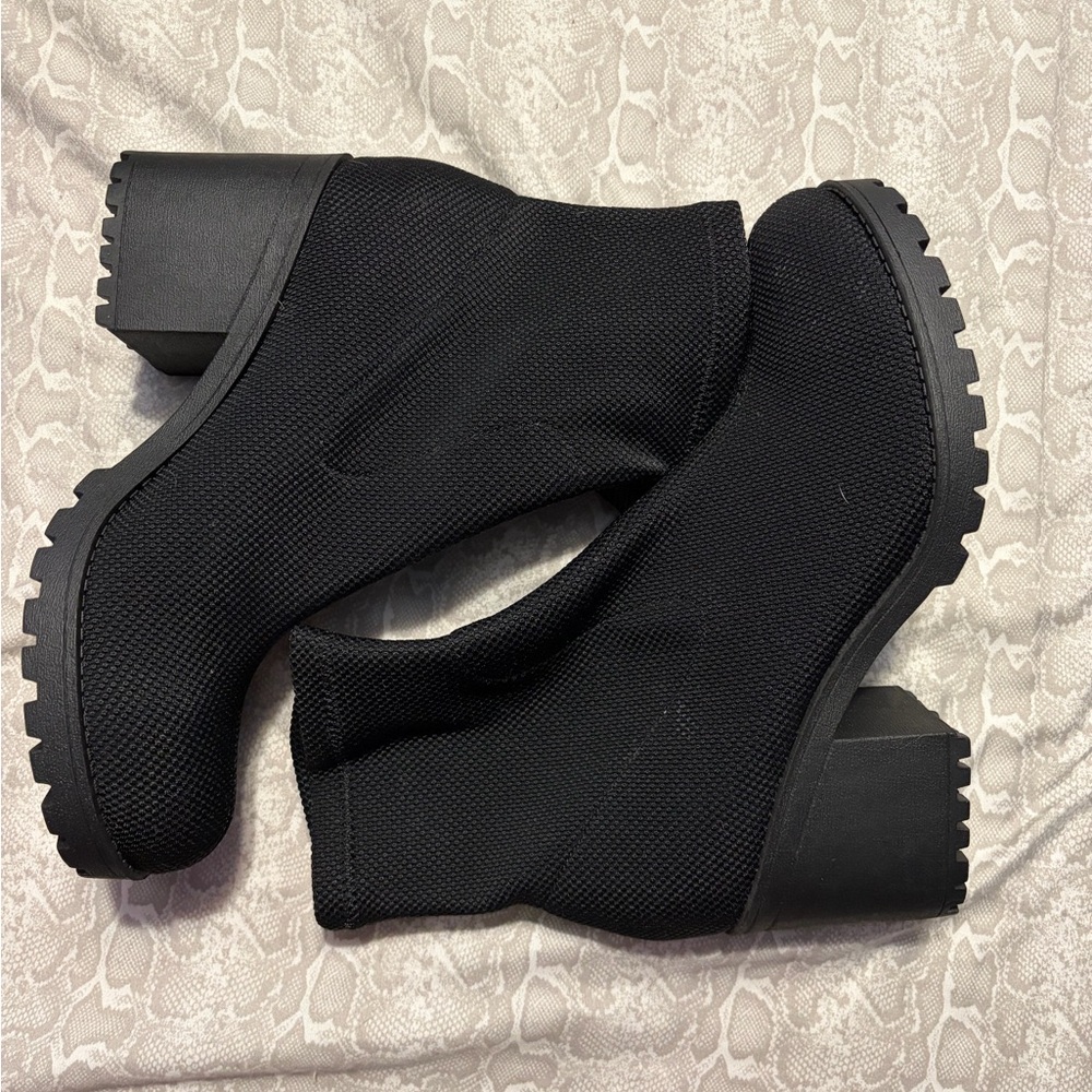 Dirty Laundry Black Heeled Boots
